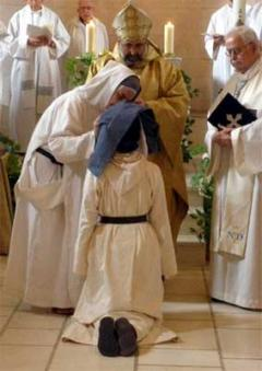 Relato de una profesión monástica. 